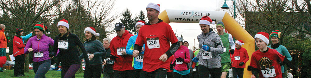 Holiday Hustle start line photo